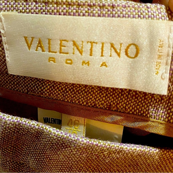 Valentino flax linen size 10 skirt. Made in Italy, top designer. Comes to knee. - Picture 4 of 12